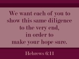 Hebrews 6:11