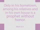 Mark 6:4