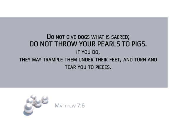 Image result for matthew 7:6